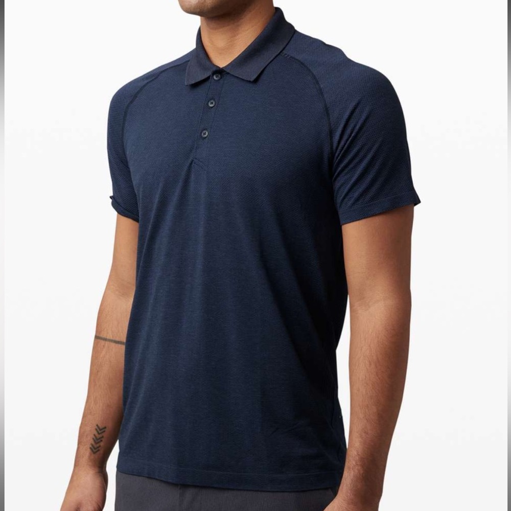 Lululemon Metal Vent Tech Polo – Men’s Large – True Navy – NWT